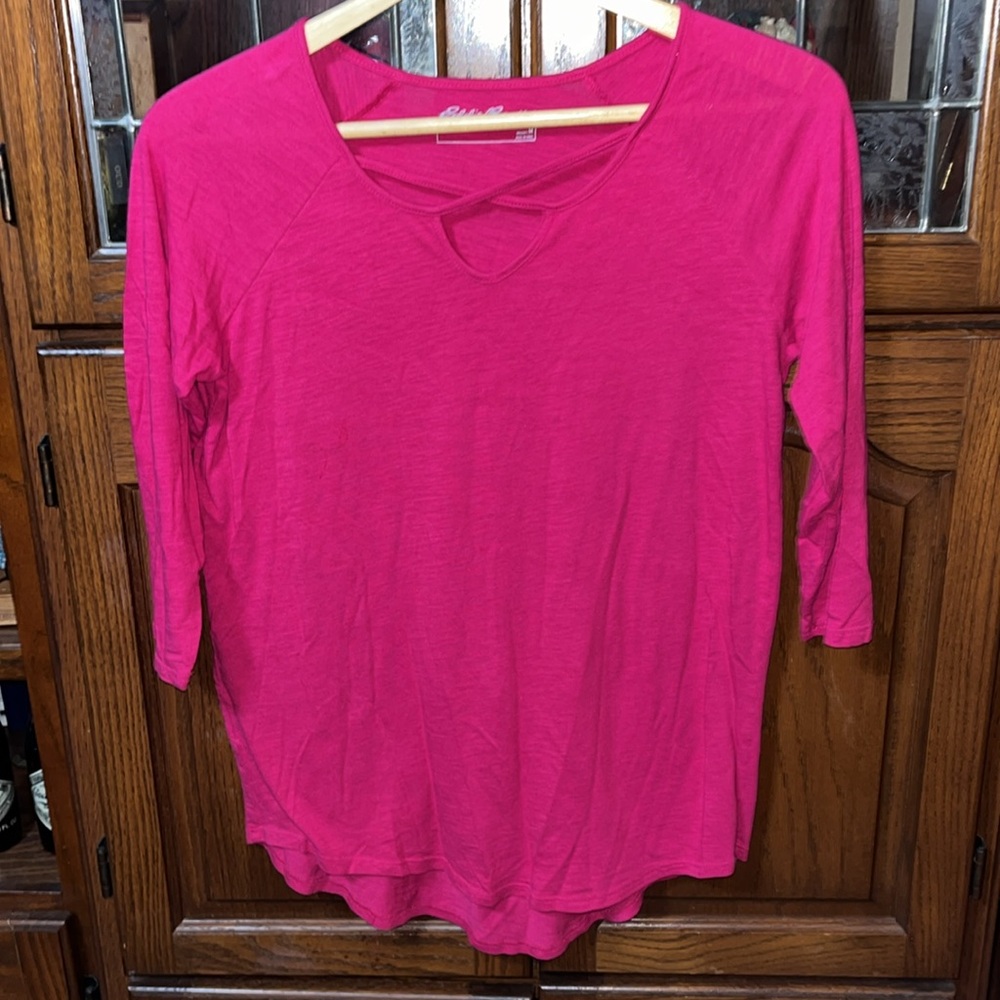 Eddie Bauer women's magenta shirt size medium - Picture 2 of 5